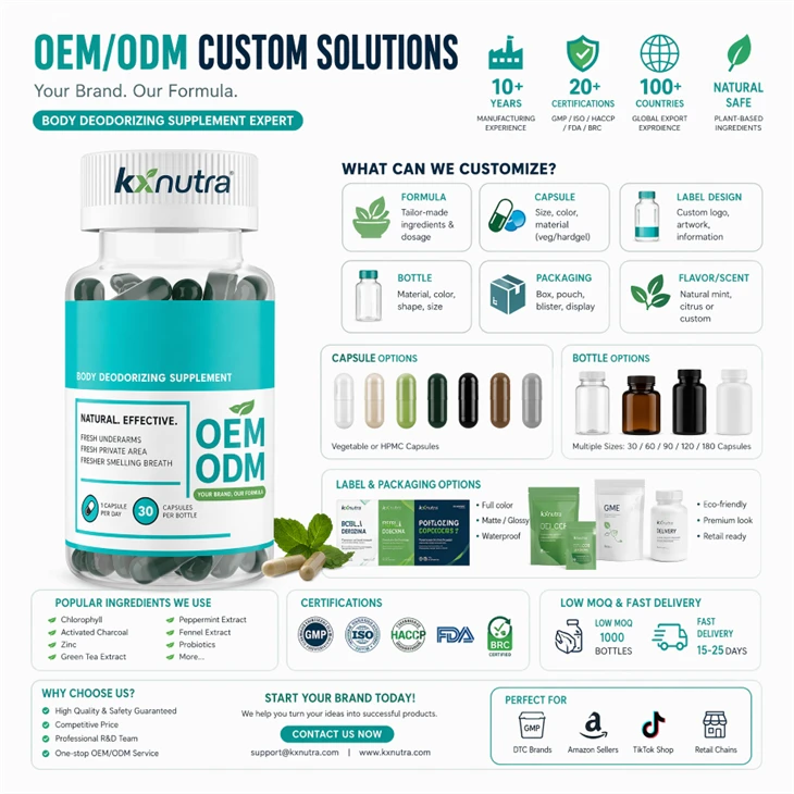Natural Body Deodorizing Supplement factory