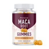 Prémiový maca kořenový gummies přírodní adaptogen pro vitalitu reprodukční wellness