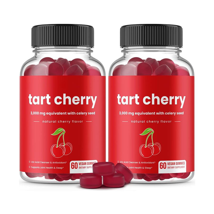 Tart Cherry & Celery Seed Vegan Gummies Přirozená podpora pro zdraví kyseliny močové antioxidační obranu a denní wellness