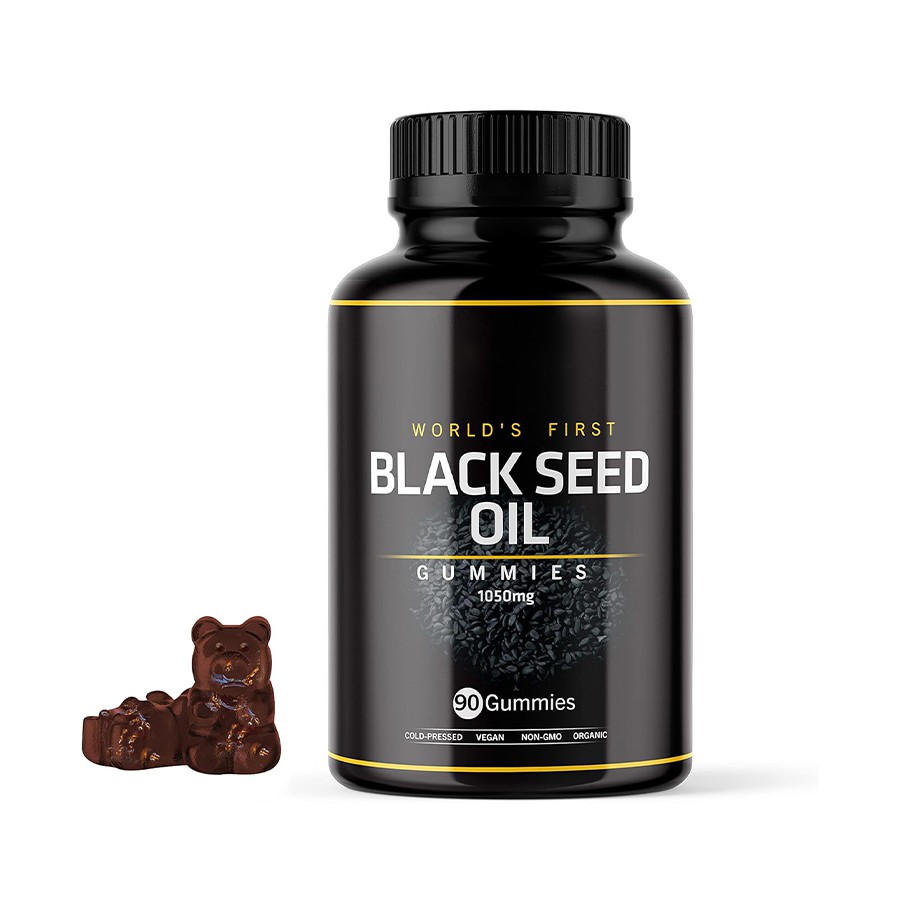 První světový černý olejový gummies přírody Multidimenzionální wellness podporuje antioxidant, holistická vitalita zvyšující pleť